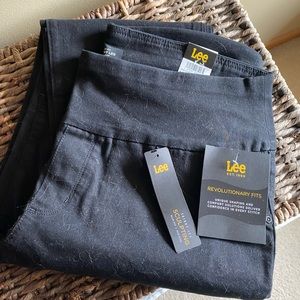 Lee black skinny pull on jean